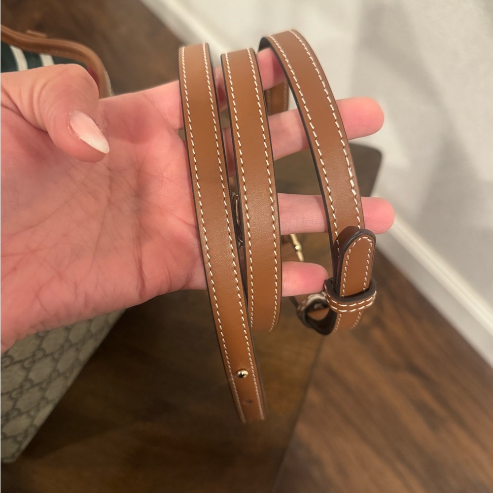 Classic Beige and Tan Shoulder Bag